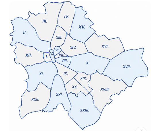 Budapest kerületei – válasszon kerületet